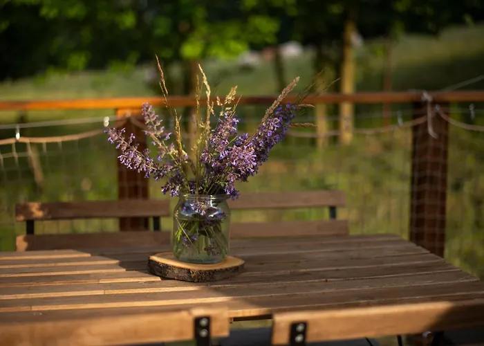 Glamping & Farm Zlate Podlesi - Stan Na Louce خيمة فخمة Zlaté Hory